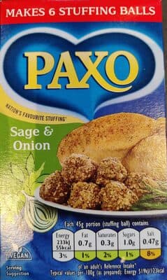Sage and Onion Stuffing Mix