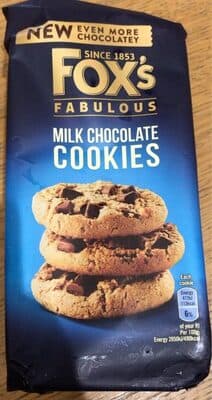 Milk chocolate cookies