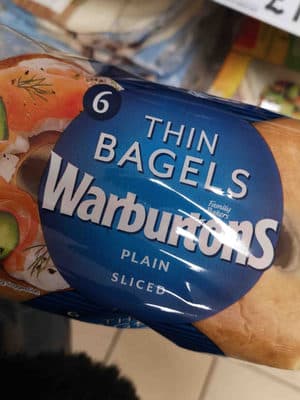 Warburtons Plain Thin Bagels