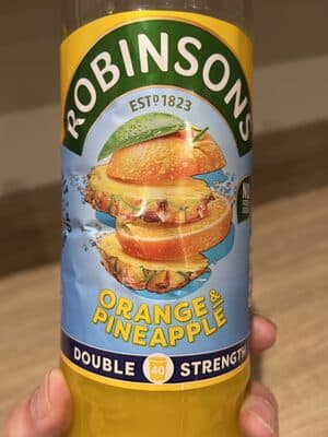 Robinsons Double Strength Squash Orange & Pineapple