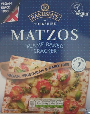 Matzos: Flame Baked Crackers