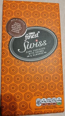 Swiss Dark Chocolate with Orange and Almonds