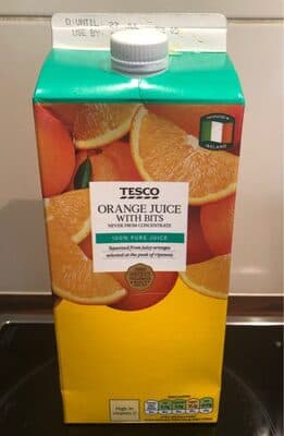 Tesco 100% Pure Squeezed Orange Juice With Bits