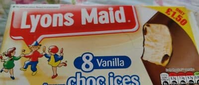 Vanilla Flavour Choc Ices