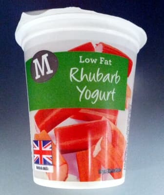 Low fat Rhubarb Yogurt