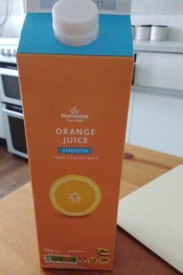 Smooth Orange Juice From Concentrate