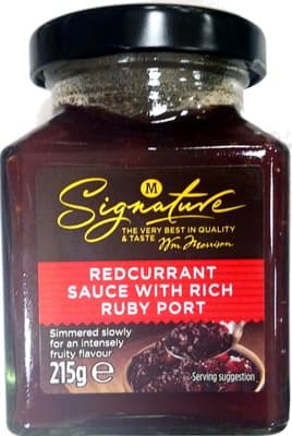 Redcurrant sauce with ruby port