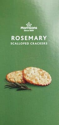 Rosemary scalloped crackers