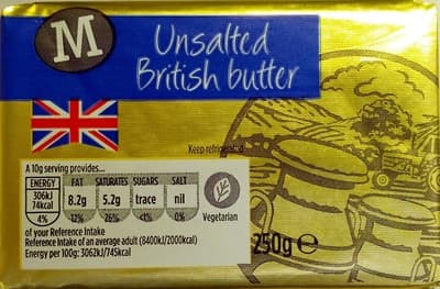 Unsalted British Butter