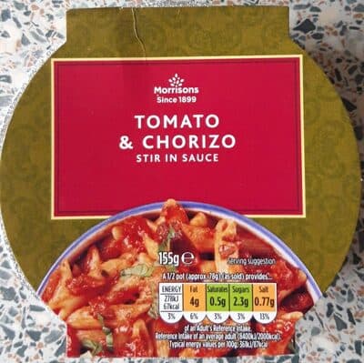 Tomato & Chorizo Stir in Sauce