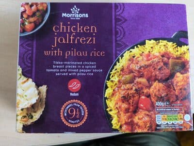 Chicken Jalfrezi with Pilau Rice