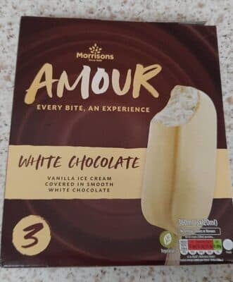 Morrisons White chocolate Ice cream