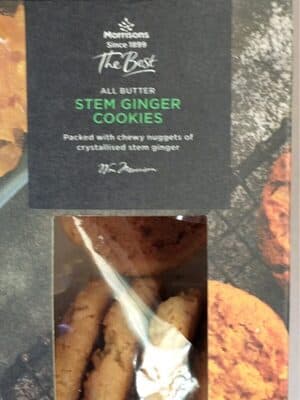 Morrisons all butter stem ginger cookies