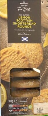 Lemon Scottish Shortbread Rounds