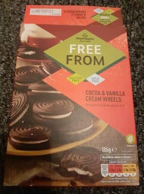 Cocoa and Vanilla cream wheels