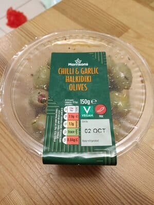 Chilli & Garlic Halkidiki Olives