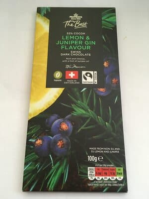 Lemon & Juniper Gin Flavour Dark Chocolate