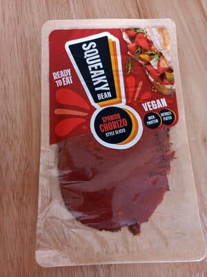 Spanish chorizo style slices