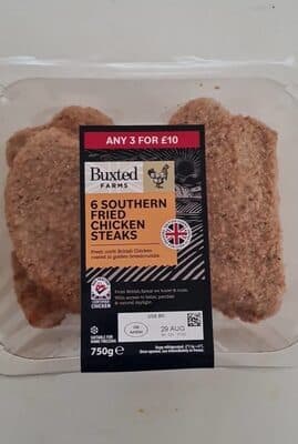 Southern fried chicken steaks