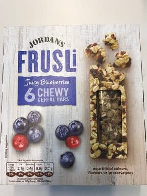 Frusli Juicy Blueberries Chewy Cereal Bars