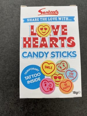 Love Heart Candy Sticks