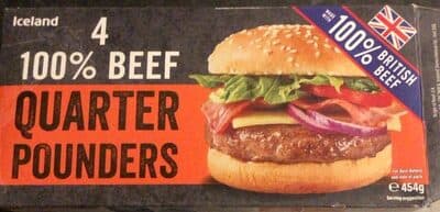 100% beef quarter pounders