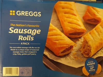 Greggs Sausage Rolls