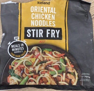 Oriental Chicken Noodles Stir Fry
