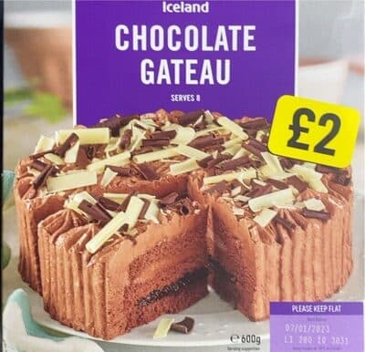 Iceland Chocolate Gateau