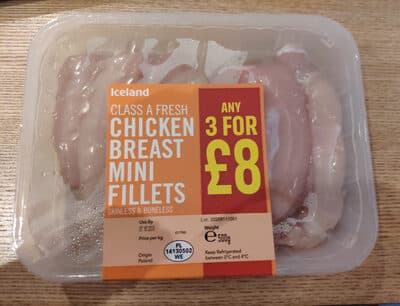 Iceland Chicken Breads Mini Fillets