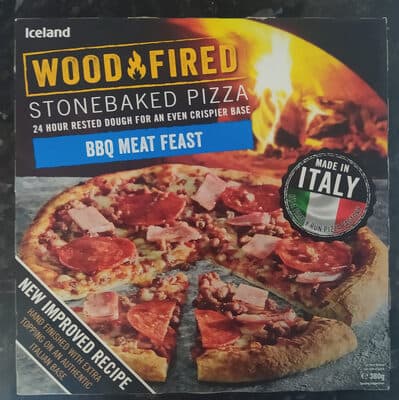Woodfired Stonebaked BBQ Meat Feast Pizza