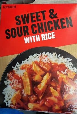 Sweet n sour chicken with rice