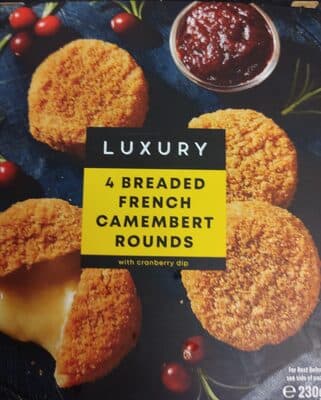Breaded French Camembert Rounds