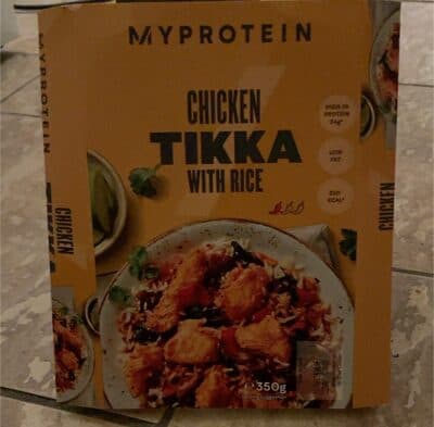 Chicken tikka with rice
