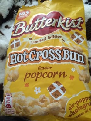 Hot Cross Buns flavoured Popcorn