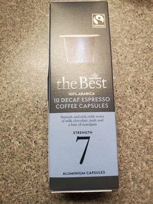 Decaffeinated Espresso Coffee Capsules