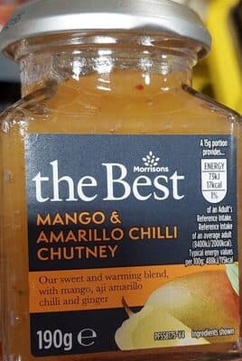 Morrisons The Best Mango & Amarillo Chilli Chutney