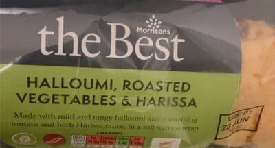 Halloumi, Roasted Vegetables & Harissa wrap