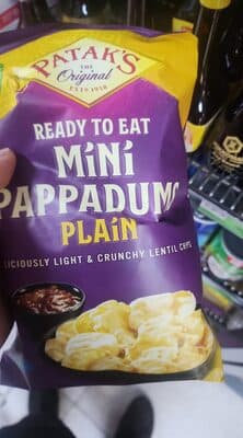 Mini pappadums plain