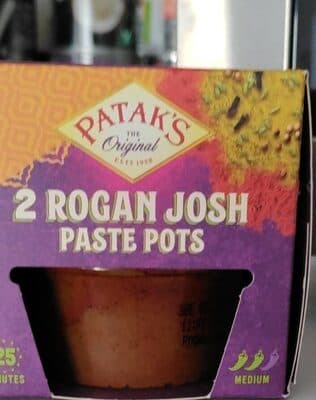 Pataks Rogan Josh Paste Pots