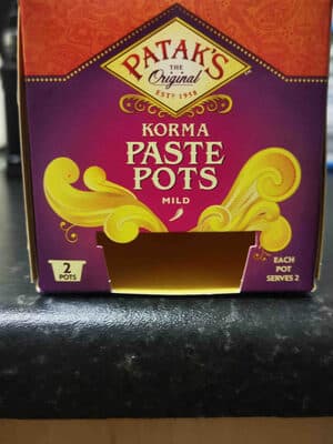 Patak's Korma Paste Pots