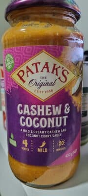 Cashew & Coconut Curry Sauce