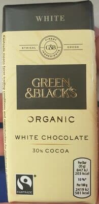 Green & Black's Organic Chocolate Bar White