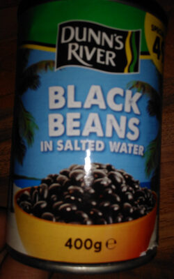 black beans in salted water