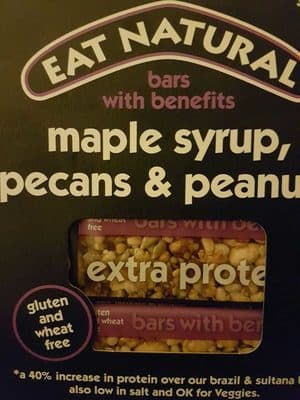 Eat Natural maple syrup, peacon and peanuts bar