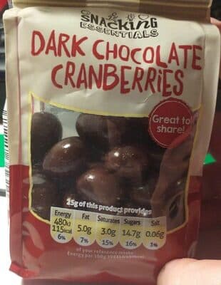 Dark Chocolate Cranberries