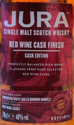 Red wine cask finish