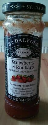 St. Dalfour Strawberry and Rhubarb High Fruit Content Spread