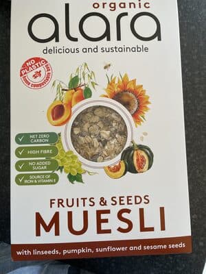 Alara Organic Fruits & Seeds Muesli