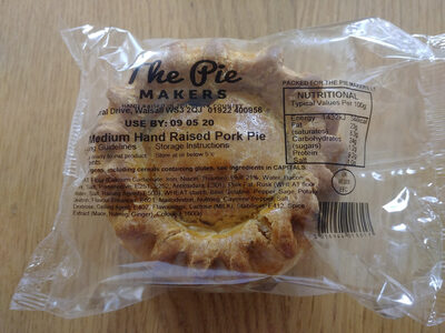 Medium Hand Raised Pork Pie